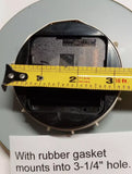 Premium Quality Large Clock Insert 6-1/4" Metal Housing/Glass Lens