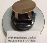 Premium Quality Large Clock Insert 6-1/4" Metal Housing/Glass Lens