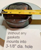 Premium Quality Large Clock Insert 6-1/4" Metal Housing/Glass Lens