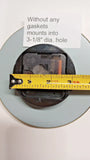Premium Quality Large Clock Insert 6-1/4" Metal Housing/Glass Lens