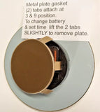Premium Quality Large Clock Insert 6-1/4" Metal Housing/Glass Lens