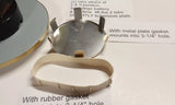 Premium Quality Large Clock Insert 6-1/4" Metal Housing/Glass Lens