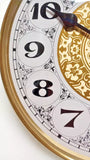 Premium Quality Large Clock Insert 6-1/4" Metal Housing/Glass Lens