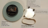 Premium Quality Large Clock Insert 6-1/4" Metal Housing/Glass Lens