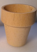 Mini Wood Flower Pot