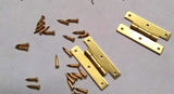 Solid Brass MICRO H  Dollhouse Hinge 5/16" x 9/16"