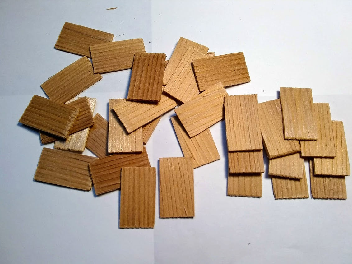 Straight End Dollhouse Shingles – Woodworking Plans Supply by