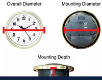 Premium Quality Large Clock Insert Units 5-7/8 or 7-7/8