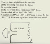Eye 3/4" sku#OE7