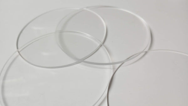 Crystal Clear Acrylic Circle Discs