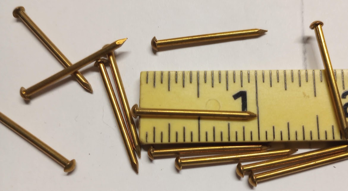 Solid Brass Escutcheon Pin #18 x 1 inch – Woodworking Plans & Supply by ...