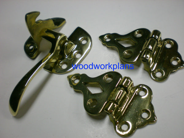 Ice Box Hardware sku#615055<br> 1 RIGHT Hand Latch / 2Hinges