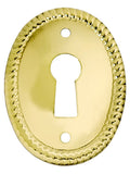 Polished Brass Key Hole Cover