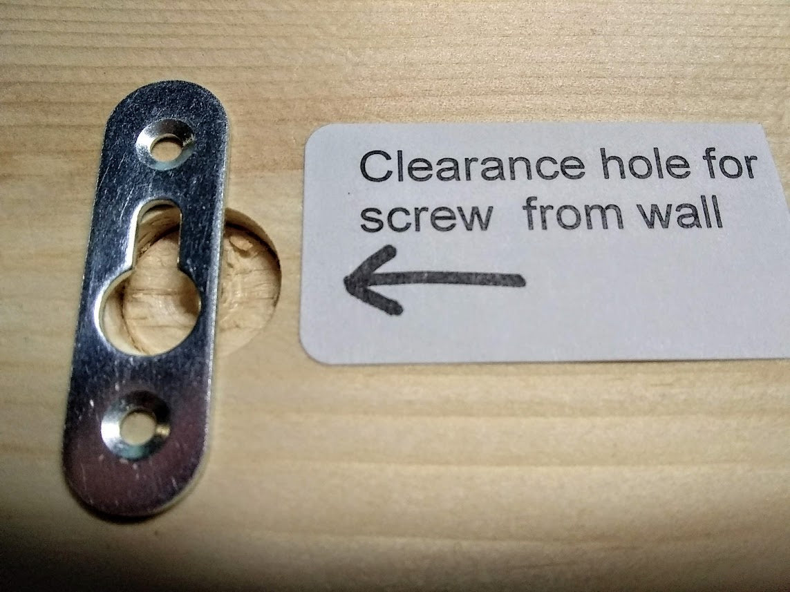Keyhole Slots Fasteners Keyhole Slot Hanger w screws sku#740156 – Woodworking Plans & Supply by ...
