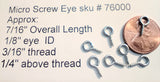 MICRO Screw Eye   7/16"