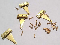 Solid Brass MICRO T  Dollhouse Hinge 3/8" x 1/2"