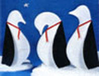 33" Tall Winter Penguins  Plan sku#M8