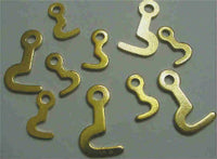 Brass Hooks 3/4" & 1" Long