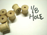 Wood Spool 1/2" x 1/2" w 1/8" hole 100/pkg sku#KS3