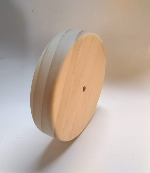 Large Pine Wood Toy Wheel 5-1/8" x 5/4" (1-5/32") Thick